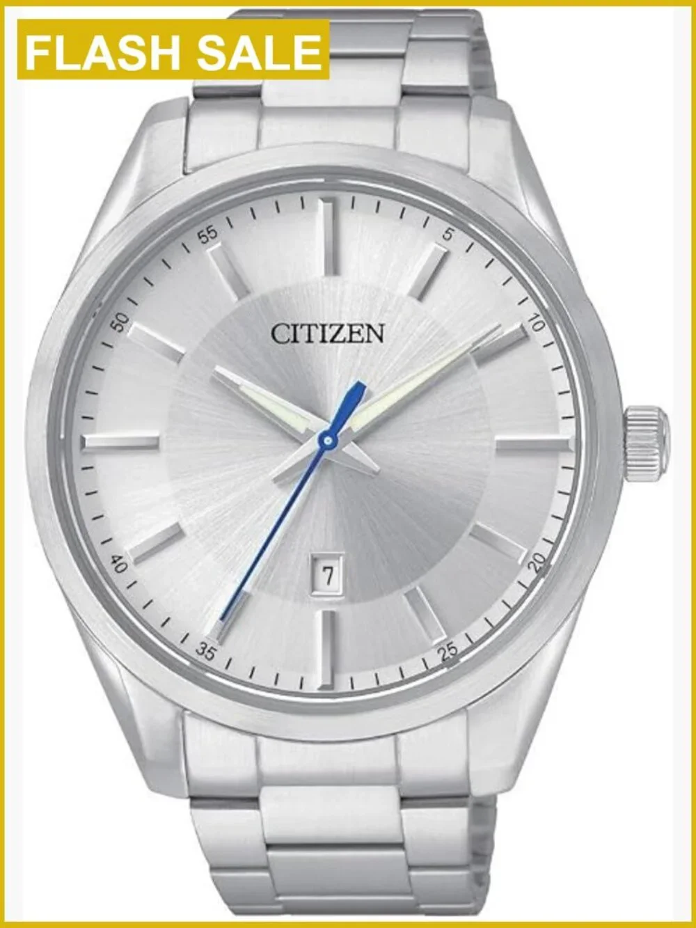 Men's Stainless Steel Watch Japanese Quartz Analog Date